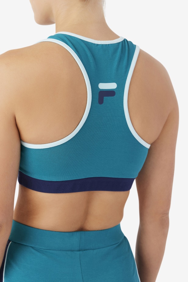 Hluboké Jezero/námořnictvo/ledová Aqua Kairi Podprsenka Top Fila