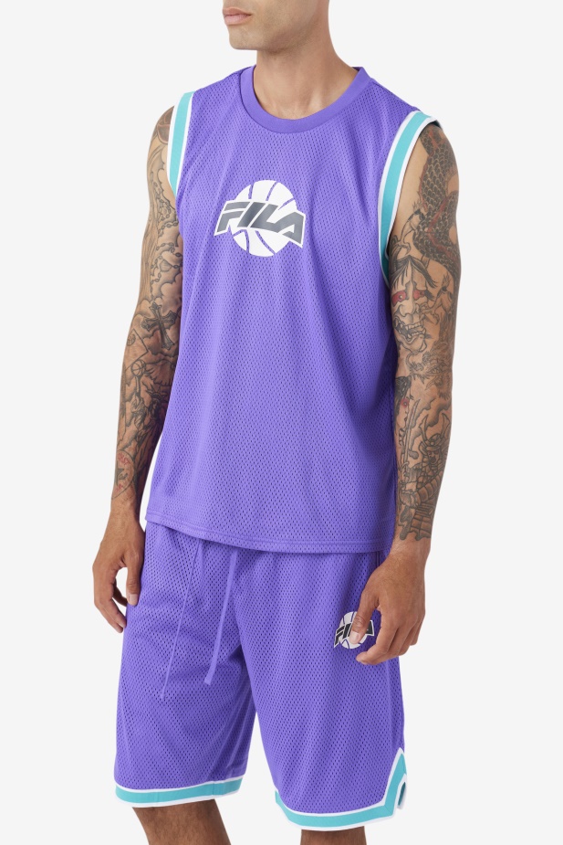 Ovi Basketbalový Dres Fialová/keramická/bílá/stínová Fila