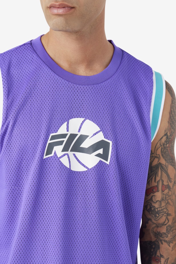 Ovi Basketbalový Dres Fialová/keramická/bílá/stínová Fila