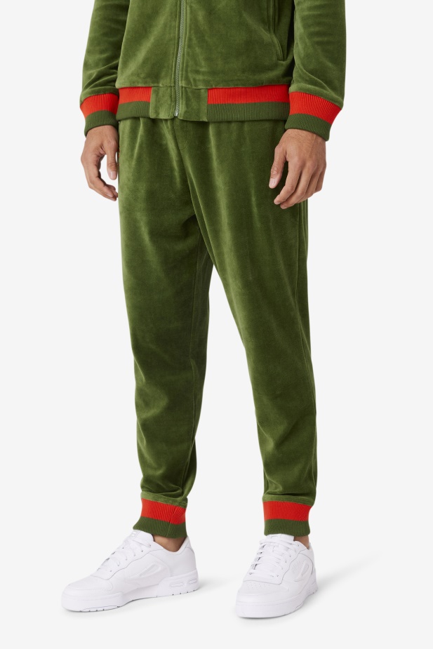 Fila X Paterson Velurové Kalhoty Douglaska/mák/pouštní Slunce Fila