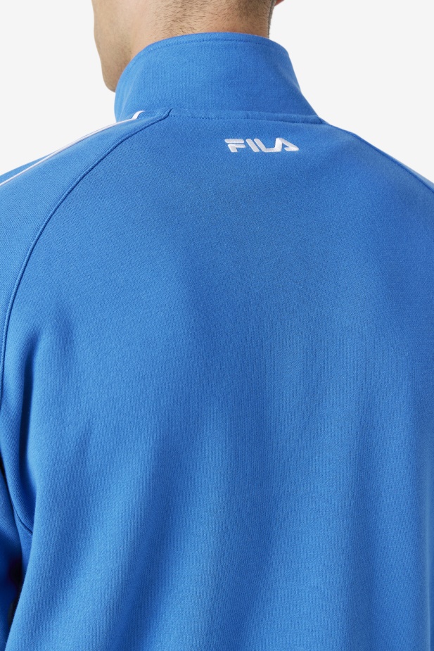Silná Modrá/bílá/korálově Růžová Sutton Bunda Fila