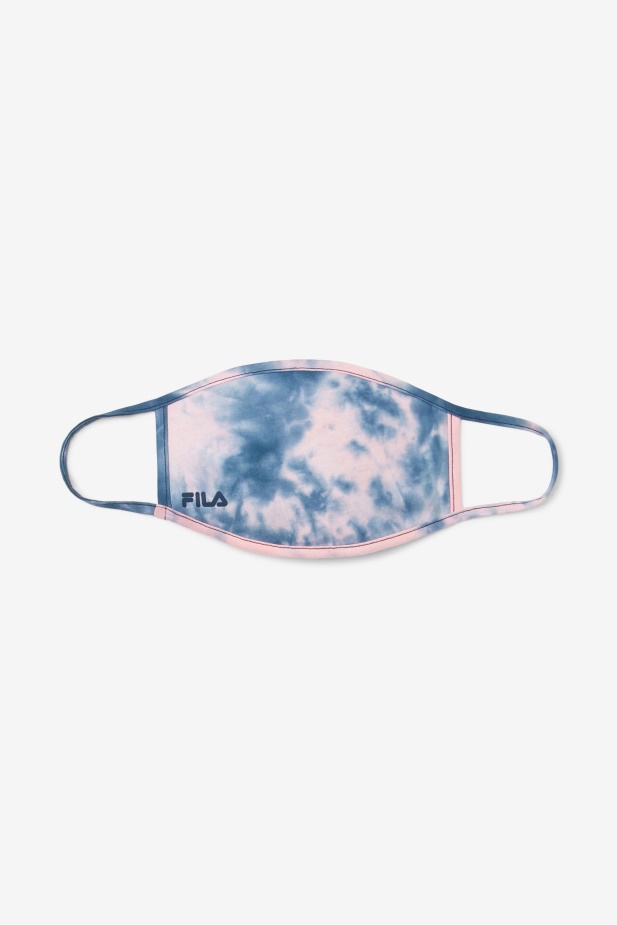 Růžová Tiee Die Pink Tie Dye Maska ​​na Obličej Fila