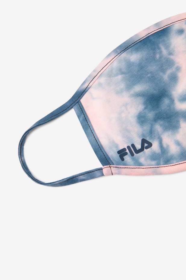 Růžová Tiee Die Pink Tie Dye Maska ​​na Obličej Fila