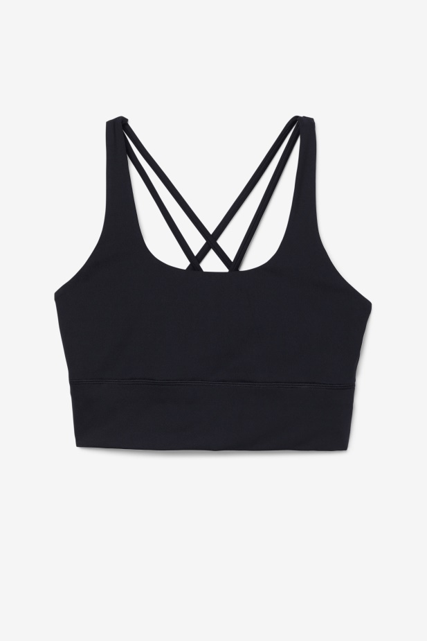 Fila černá Uplift Cross Back Top Podprsenka