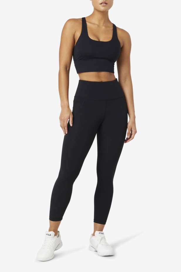 Fila černá Uplift Cross Back Top Podprsenka