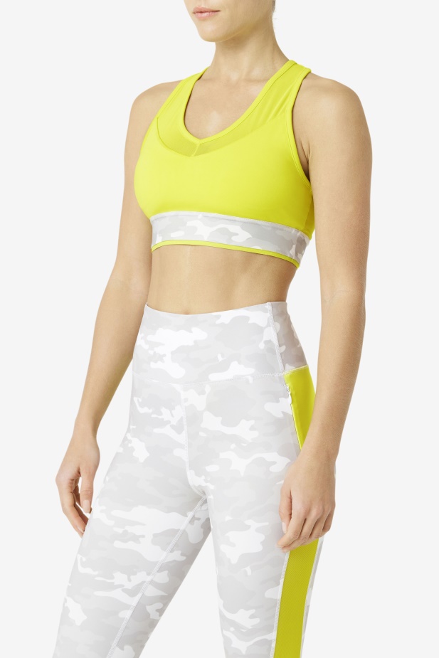 Fila Uplift Racerback Podprsenka Top Síra