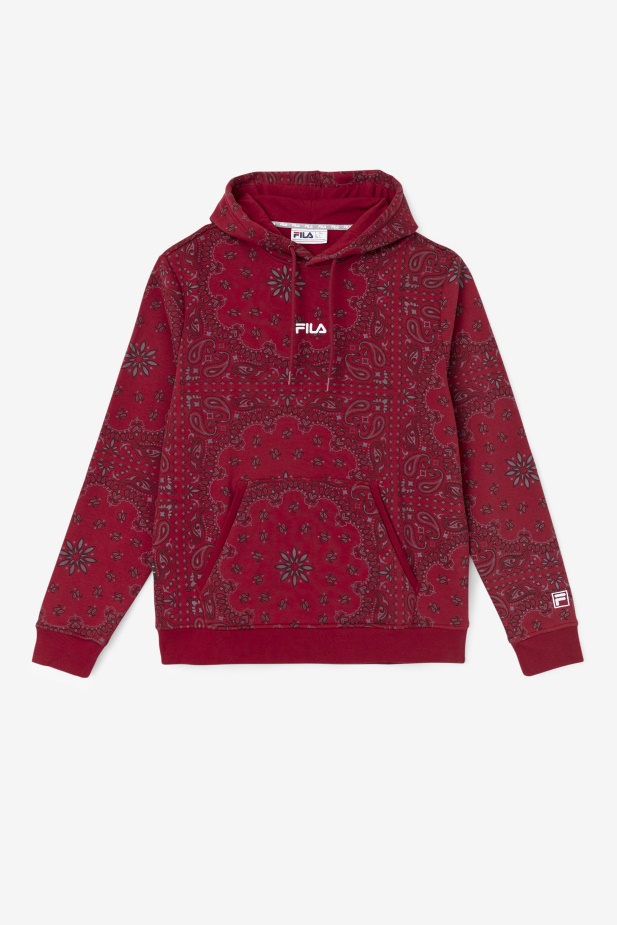 Rebarbora/bandana Print Seneca Mikina S Kapucí Fila