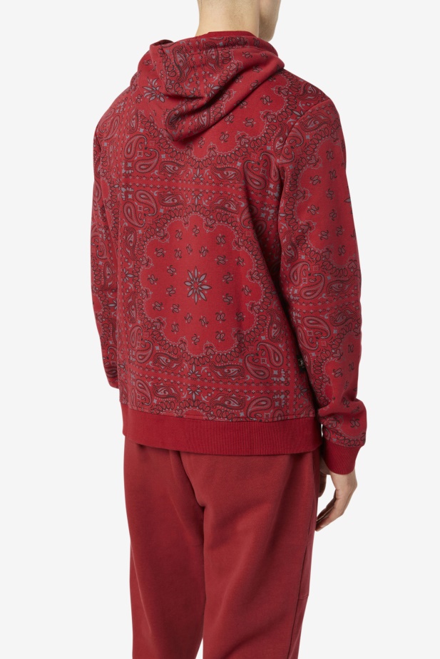 Rebarbora/bandana Print Seneca Mikina S Kapucí Fila