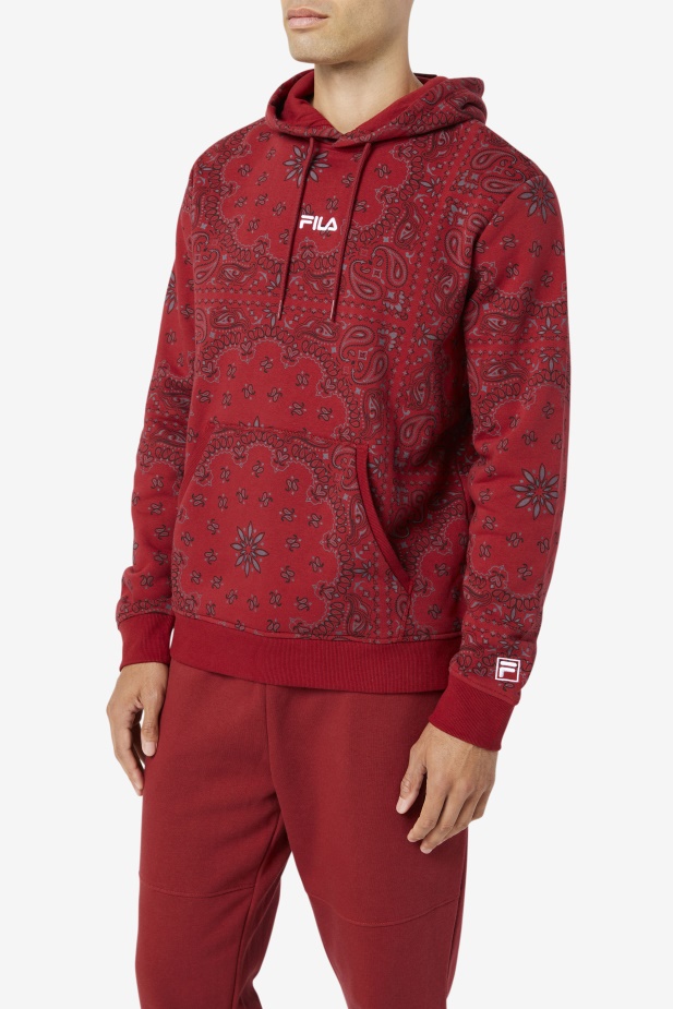 Rebarbora/bandana Print Seneca Mikina S Kapucí Fila