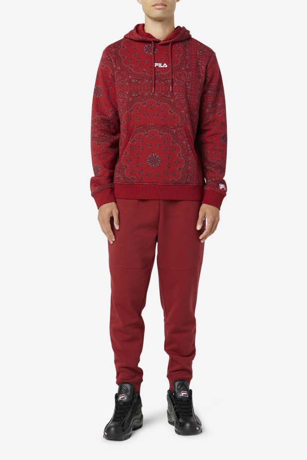 Rebarbora/bandana Print Seneca Mikina S Kapucí Fila