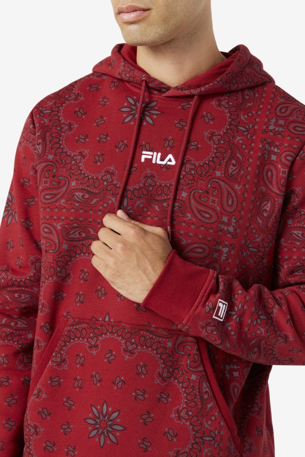Rebarbora/bandana Print Seneca Mikina S Kapucí Fila