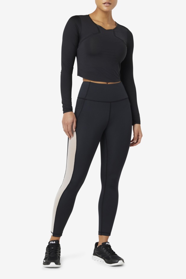 Fila černé/bílé Legíny Forza Kontrast 7/8