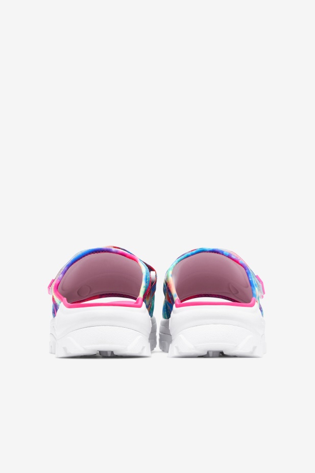 Multi/white/pink Glo Dámská Kravata Barva Outdoor Slide Fila