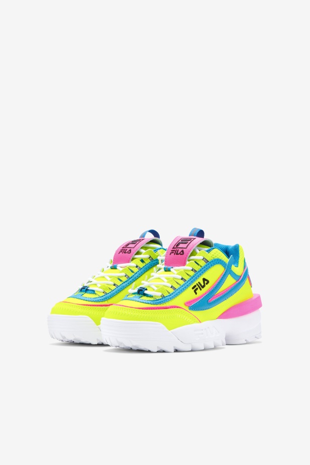 žlutá/atomová Modrá/růžová Little Kids\' Disruptor 2 Exp Fila