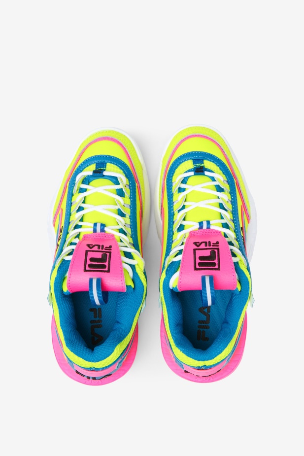 žlutá/atomová Modrá/růžová Little Kids\' Disruptor 2 Exp Fila