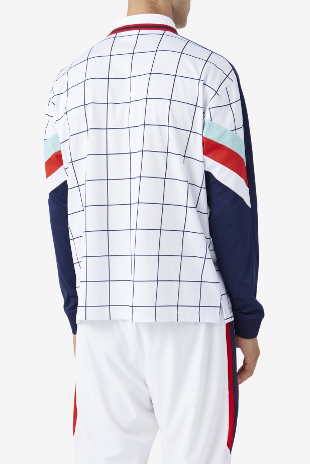 Brankářský Dres Fila Kay Bílá/kanálově Modrá/červená