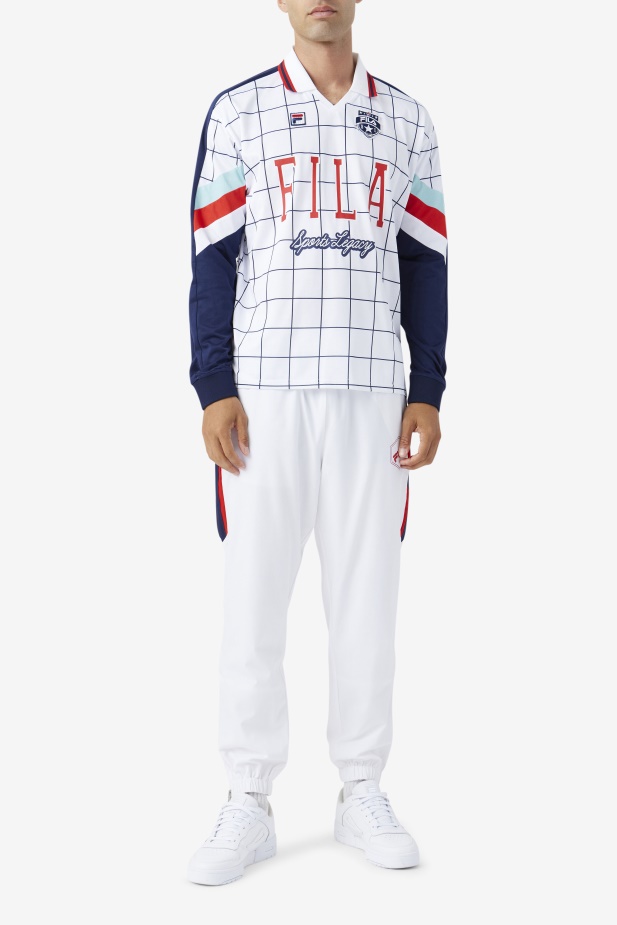 Brankářský Dres Fila Kay Bílá/kanálově Modrá/červená