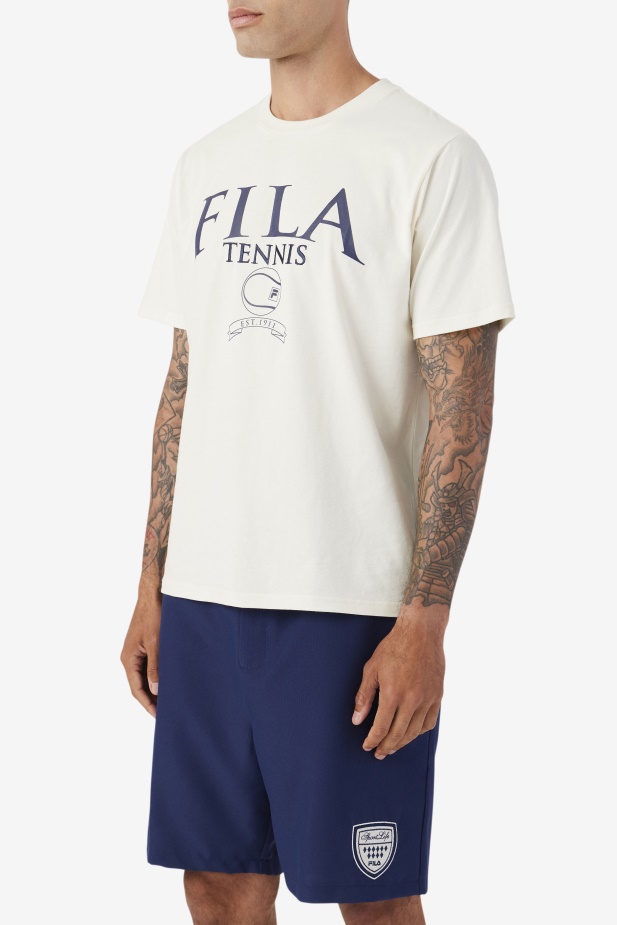Gardénie/navy Saran Tee Fila