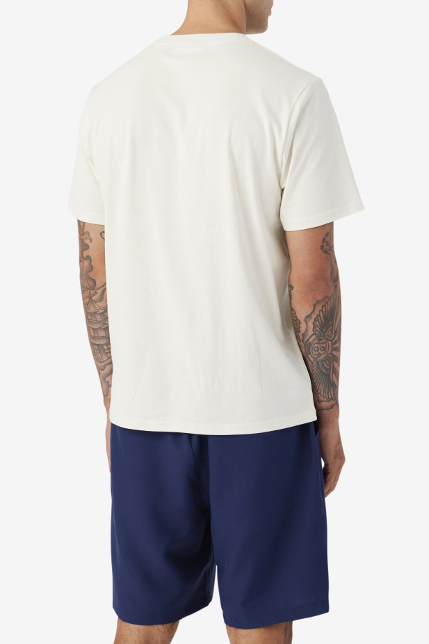 Gardénie/navy Saran Tee Fila