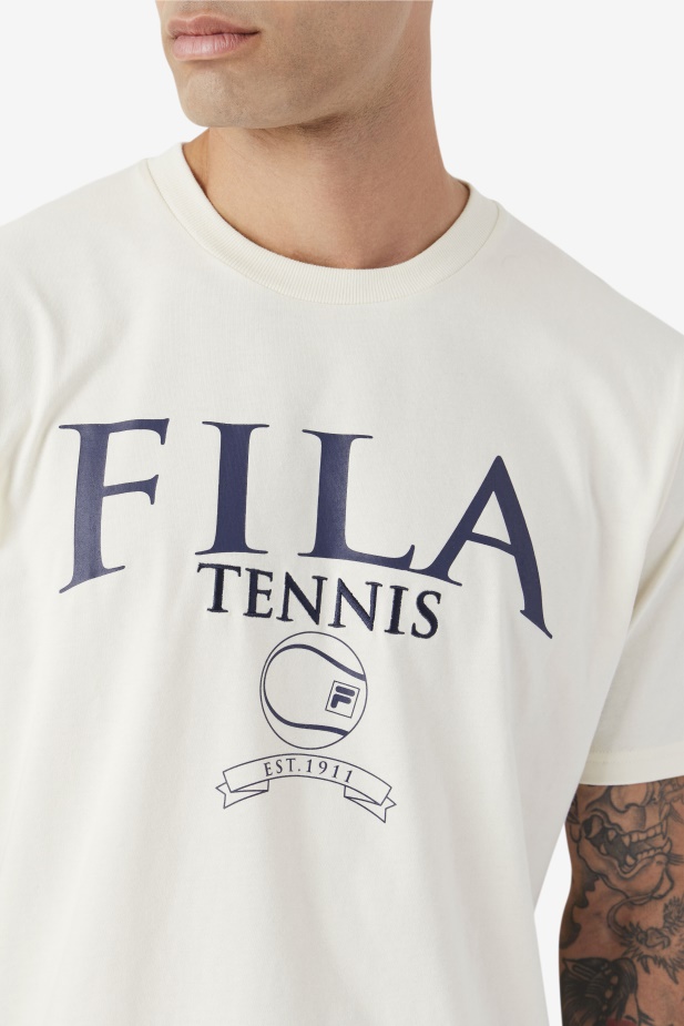 Gardénie/navy Saran Tee Fila