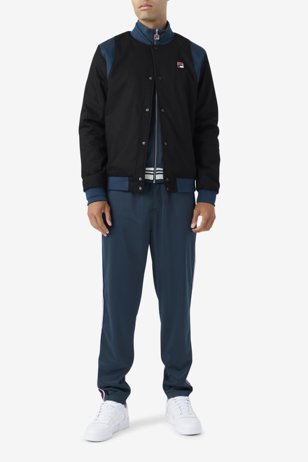 Black/teal Cree Bomber Fila