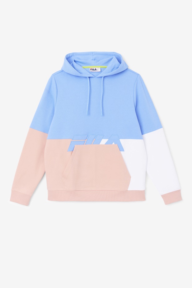 Mikina S Kapucí Fila Blue/coral Cloud/stone Madu