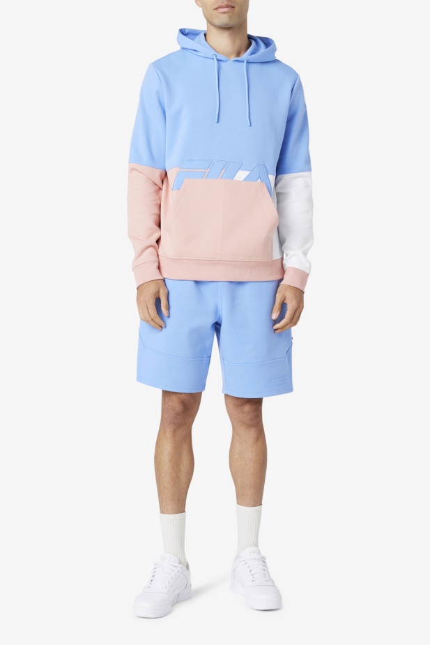 Mikina S Kapucí Fila Blue/coral Cloud/stone Madu