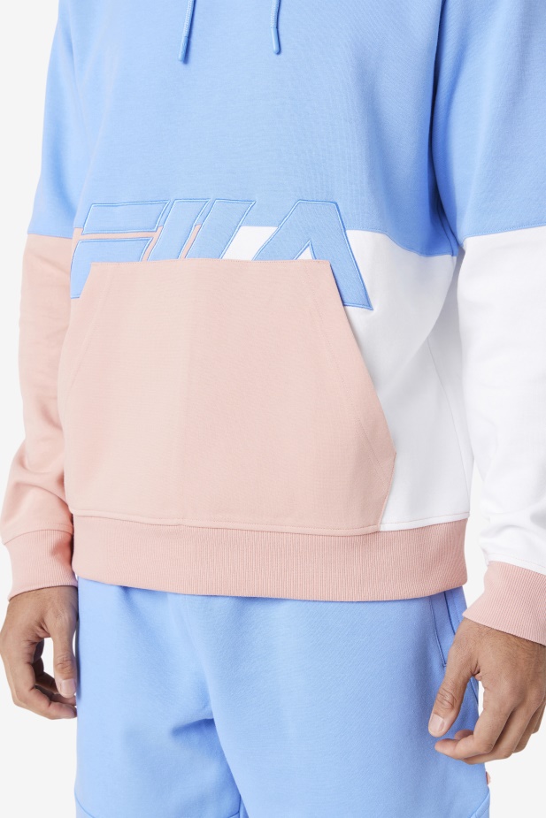Mikina S Kapucí Fila Blue/coral Cloud/stone Madu