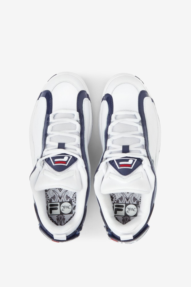 Fila Bílá/námořnická/červená Grant Hill 2 Nízké X 2pac \'96 Reedice