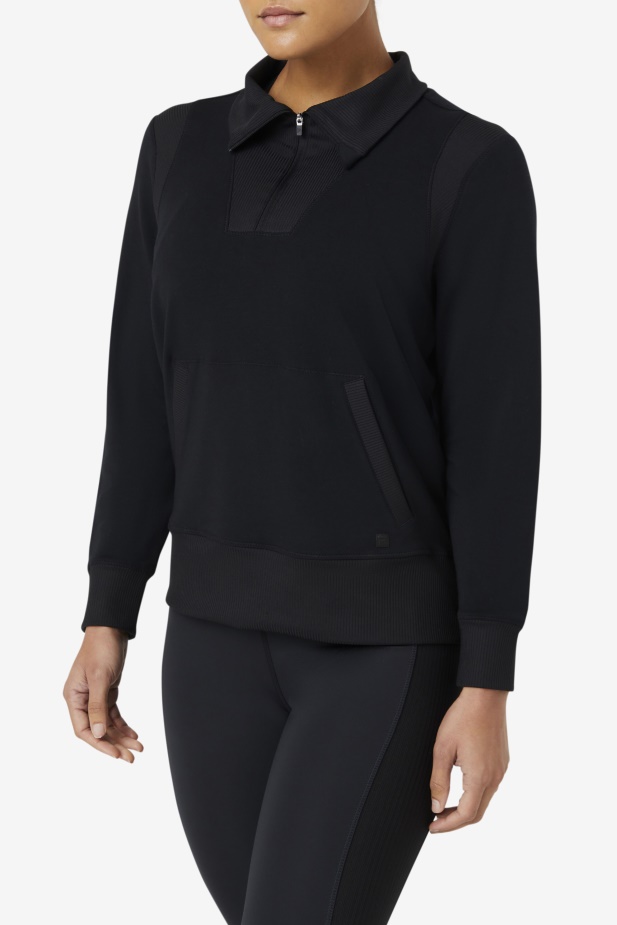 Fi-lux Poloviční Zip Fila černá