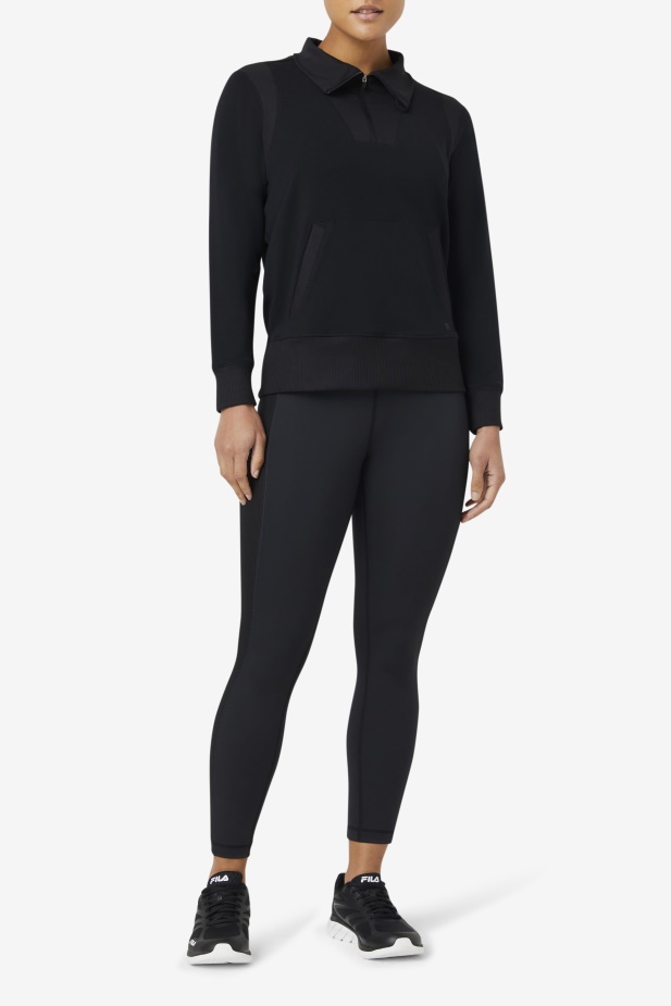 Fi-lux Poloviční Zip Fila černá