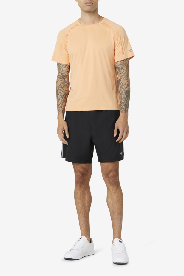 Cantaloupe Fila Pikleball Krátký Rukáv Crew