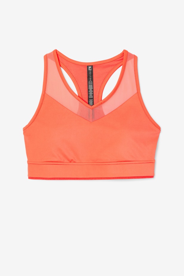 Fila Uplift Racerback Podprsenka Top Horký Korál