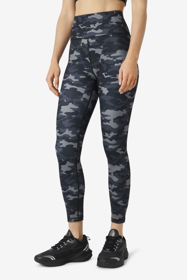 Fila Tmavé Camo/black Forza Elegantní 7/8 Legíny