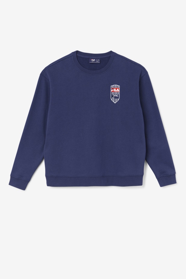 2pac Fleecová Záplata Crew Fila Navy