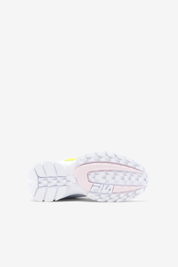 Fila Bílá/žlutá/modrá Velký Dětský Disruptor 2 Premium
