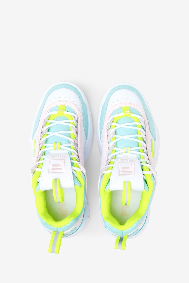 Fila Bílá/žlutá/modrá Velký Dětský Disruptor 2 Premium
