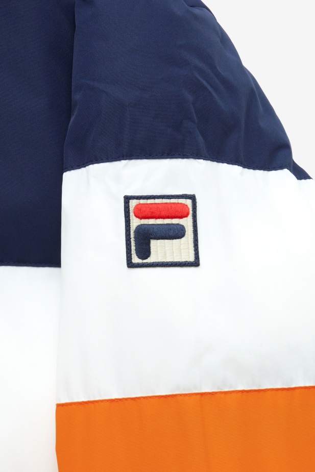 Giovanni Puffa Bunda Fila Peacoat/bílá/sluneční Oranžová/červená