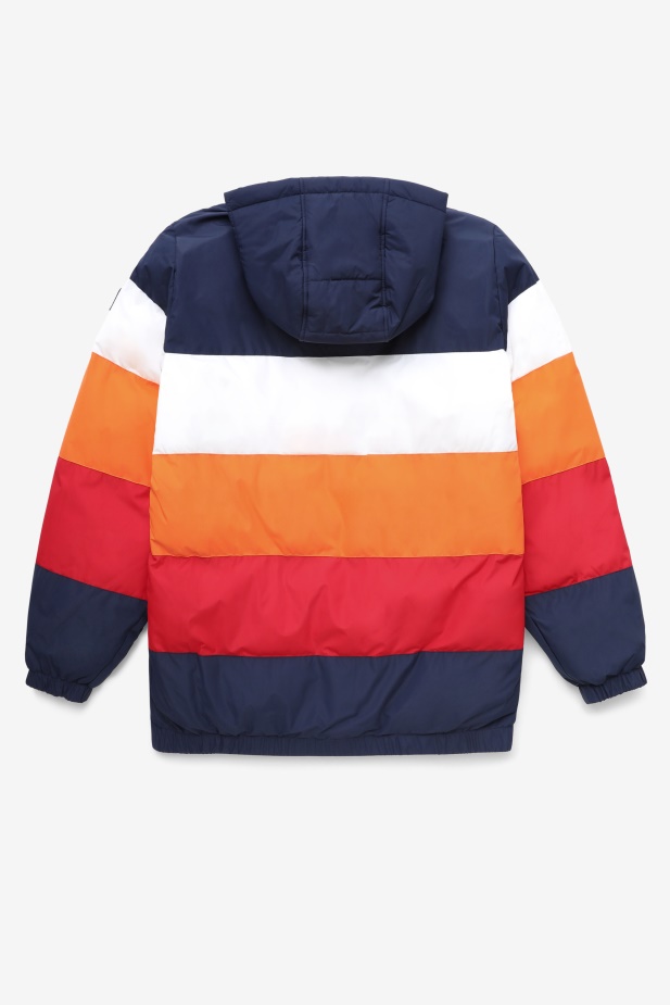 Giovanni Puffa Bunda Fila Peacoat/bílá/sluneční Oranžová/červená