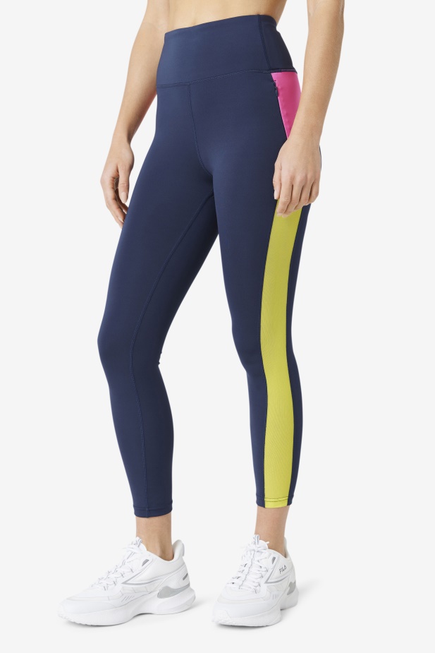 Námořnictvo/azalea/síra Forza Kontrastní 7/8 Legíny Fila