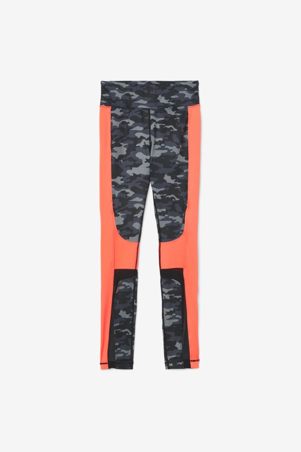 Legíny Forza Color Blocked Fila Dark Camo/coral/black