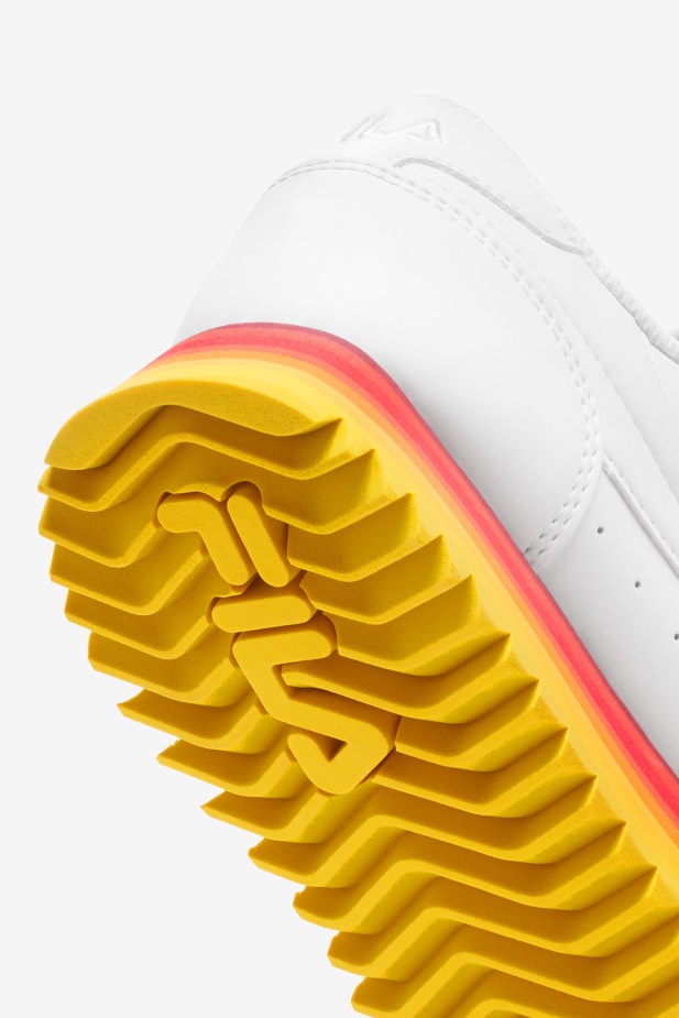 Dámský Orbit Pruh Bílý/rebarbora/citronová Fila