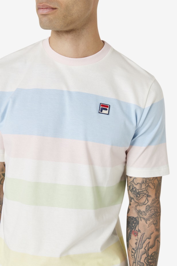 Fila Marshmallow/modrá/růžová/tender Slitter Crew