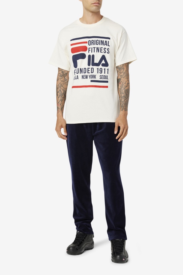 Fila Gardenia/navy/červené Originální Fitness Tričko