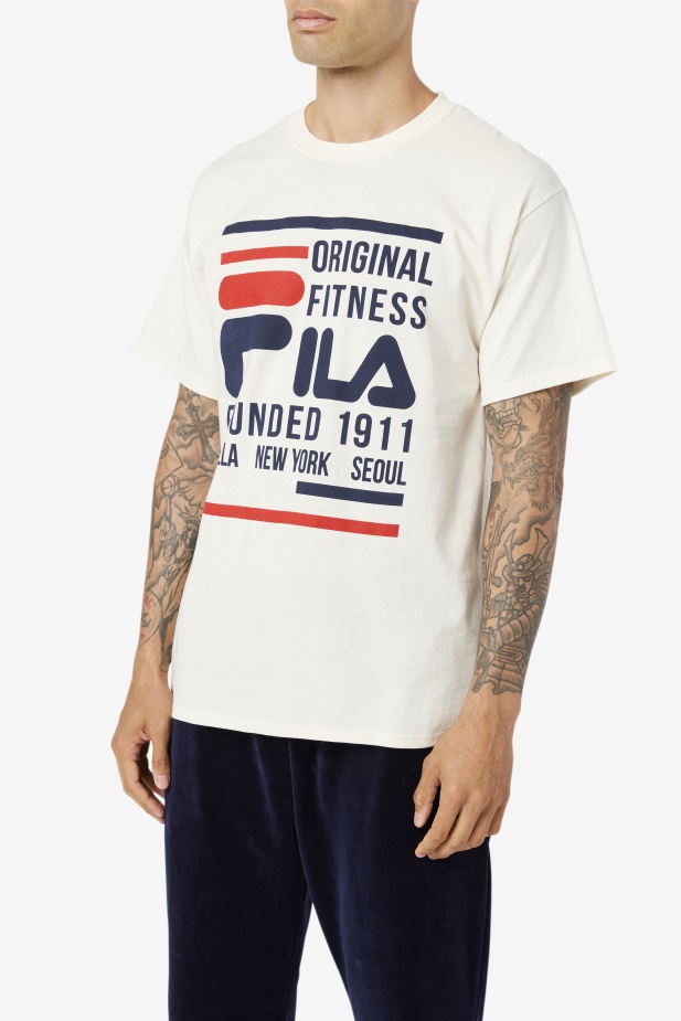 Fila Gardenia/navy/červené Originální Fitness Tričko