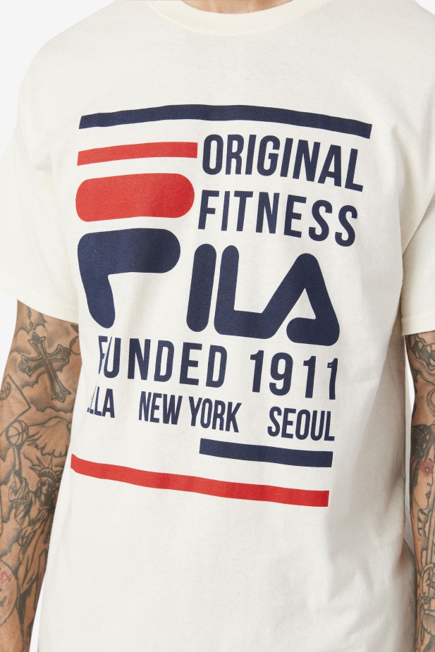 Fila Gardenia/navy/červené Originální Fitness Tričko