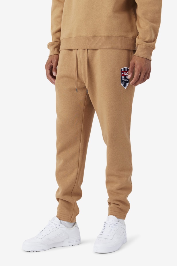 2pac Patch Jogger Fila Tabákově Hnědá