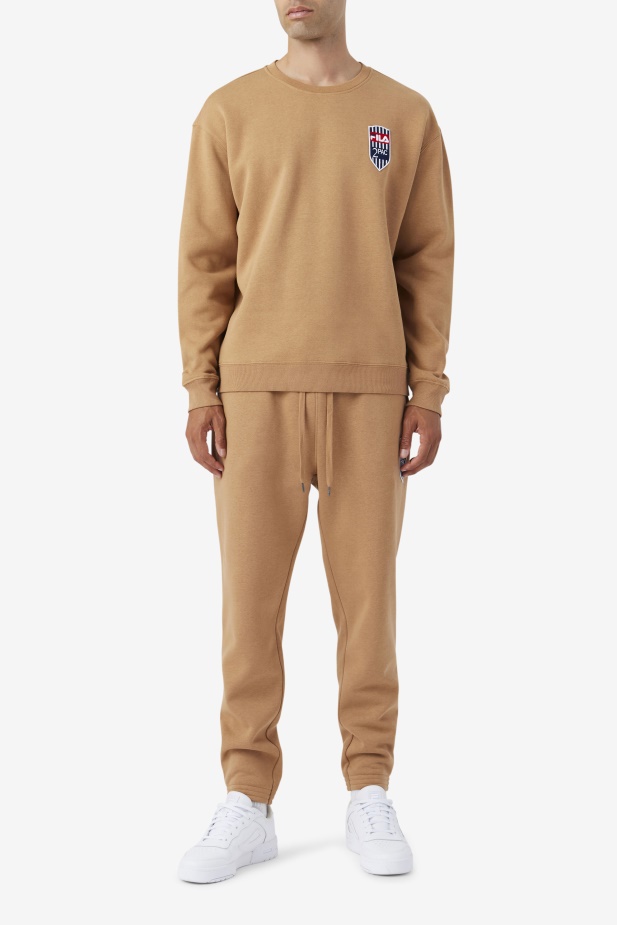 2pac Patch Jogger Fila Tabákově Hnědá
