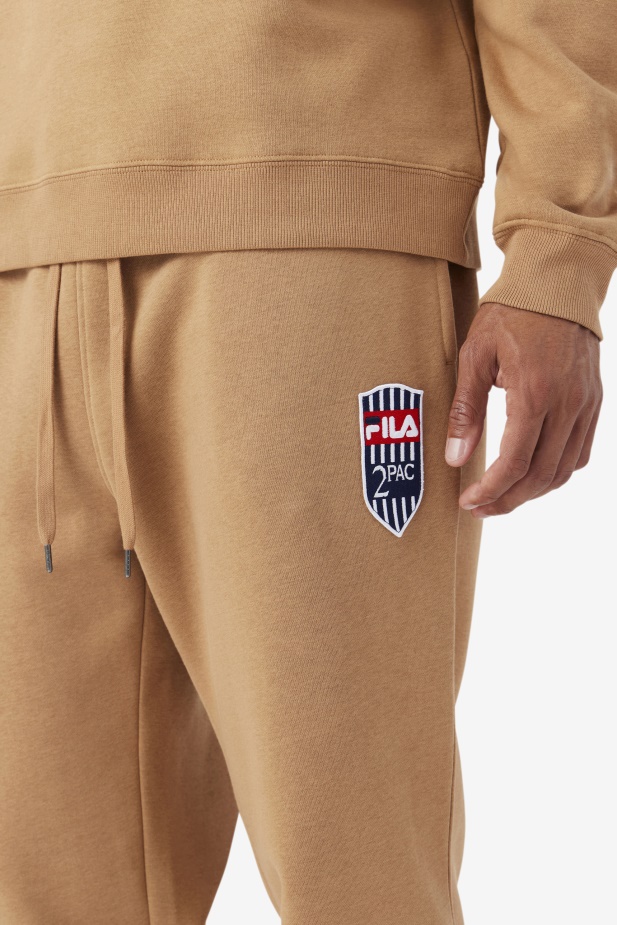 2pac Patch Jogger Fila Tabákově Hnědá