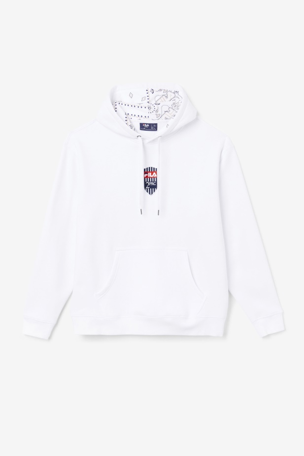 Bílá Mikina S Kapucí Fila 2pac
